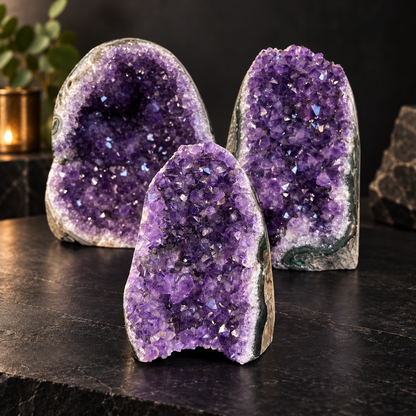 Raw Amethyst Crystal Geode