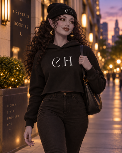 C&H Logo Crop Hoodie