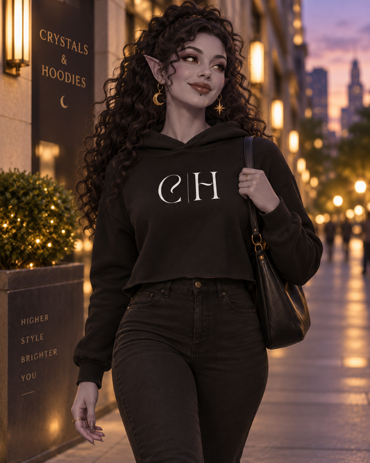 C&H Logo Crop Hoodie