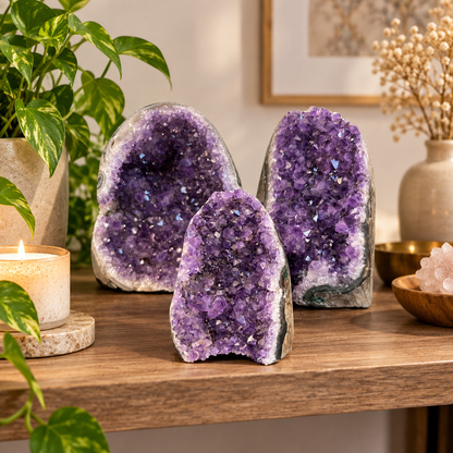 Raw Amethyst Crystal Geode