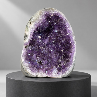 Raw Amethyst Crystal Geode